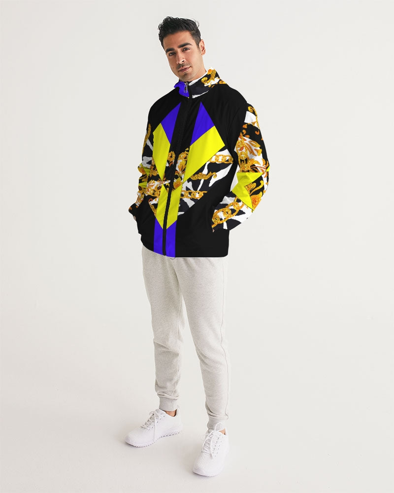 Neon Chain Dripp Men's Windbreaker - The Dripp VIP