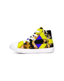 Neon Chain Dripp Kids Hightop Canvas Shoe - The Dripp VIP