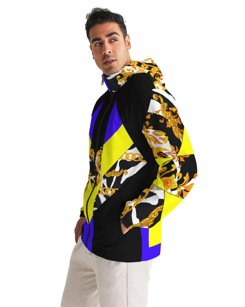 Neon Chain Dripp Men's Windbreaker - The Dripp VIP