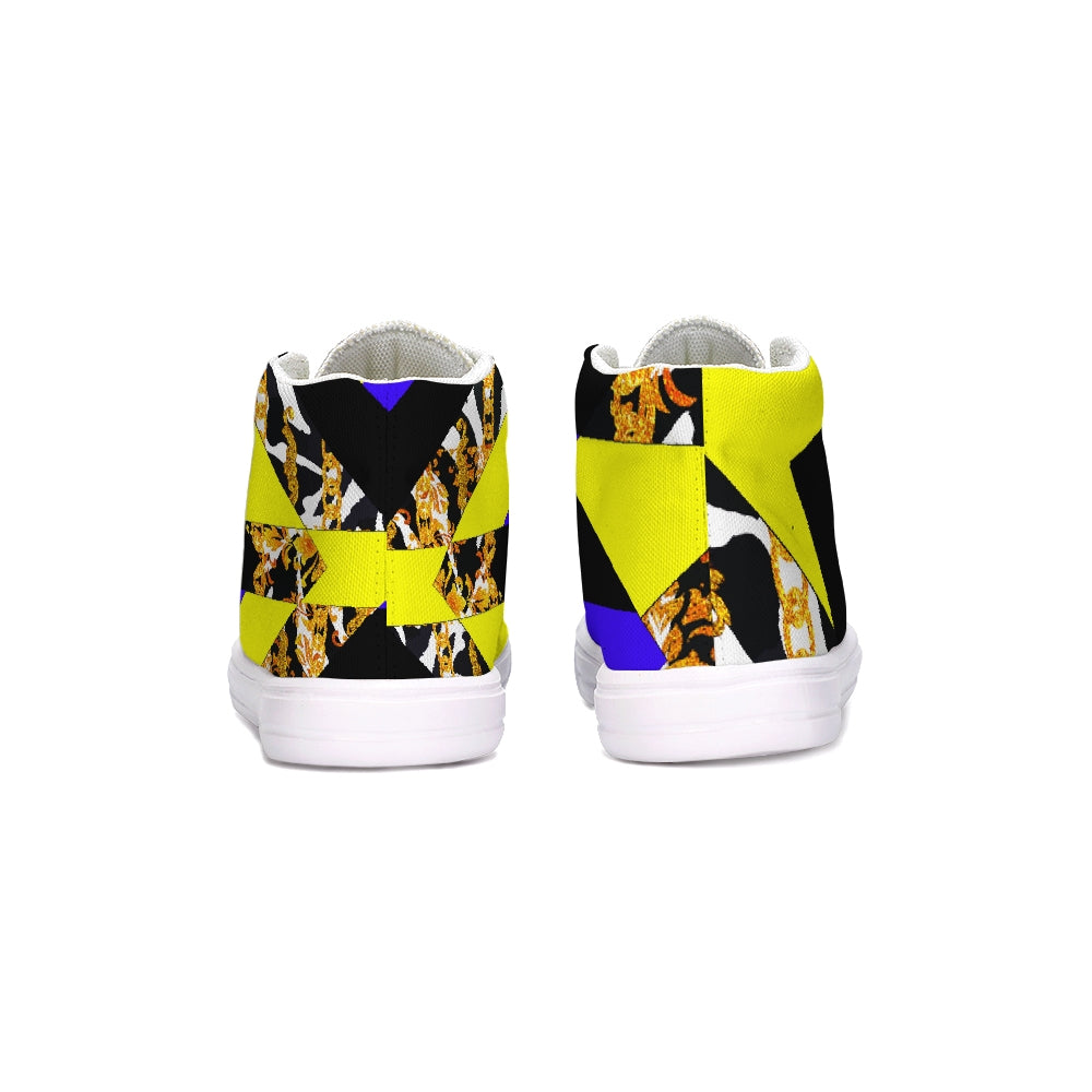 Neon Chain Dripp Kids Hightop Canvas Shoe - The Dripp VIP