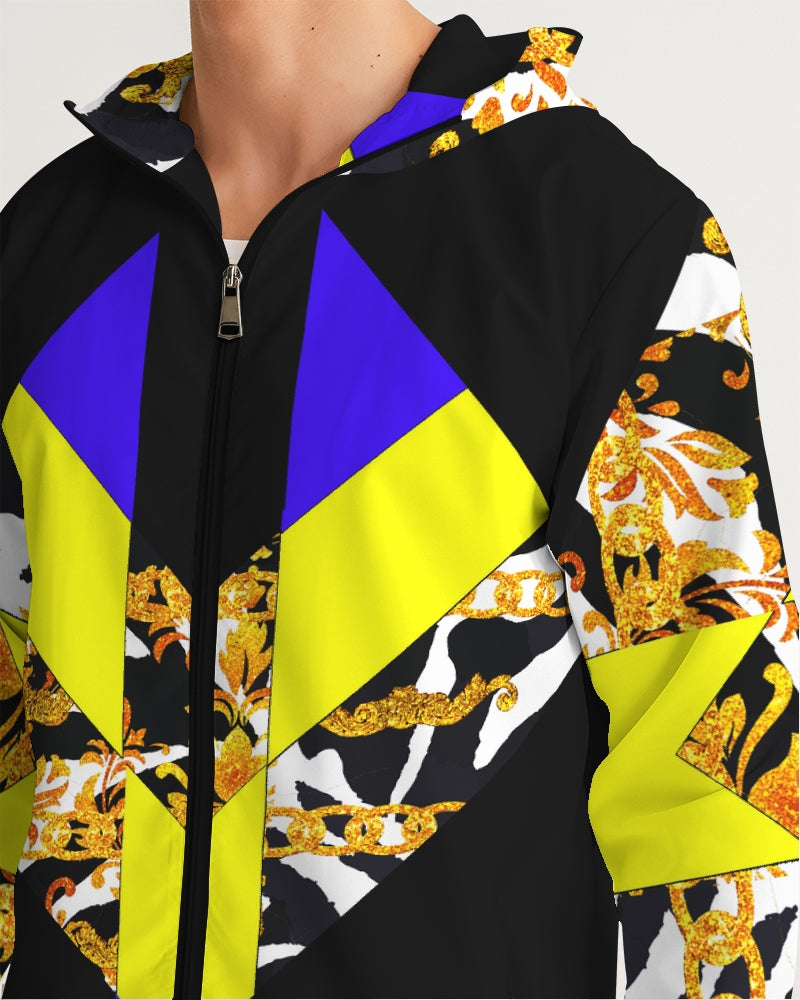 Neon Chain Dripp Men's Windbreaker - The Dripp VIP