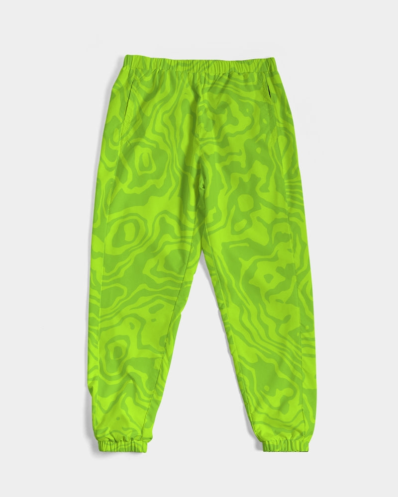 Fresh Retro Print Green Men's Track Pants - The Dripp VIP