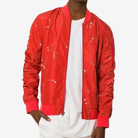 Red Slash Dripp Bomber Jacket - The Dripp VIP