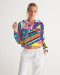 Fresh Dripp Women's Cropped Windbreaker