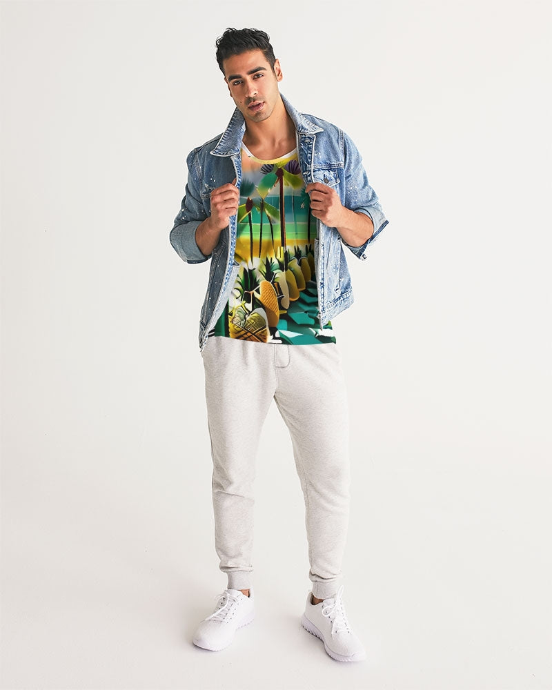 Tropical Oasis Men's Sports Tank