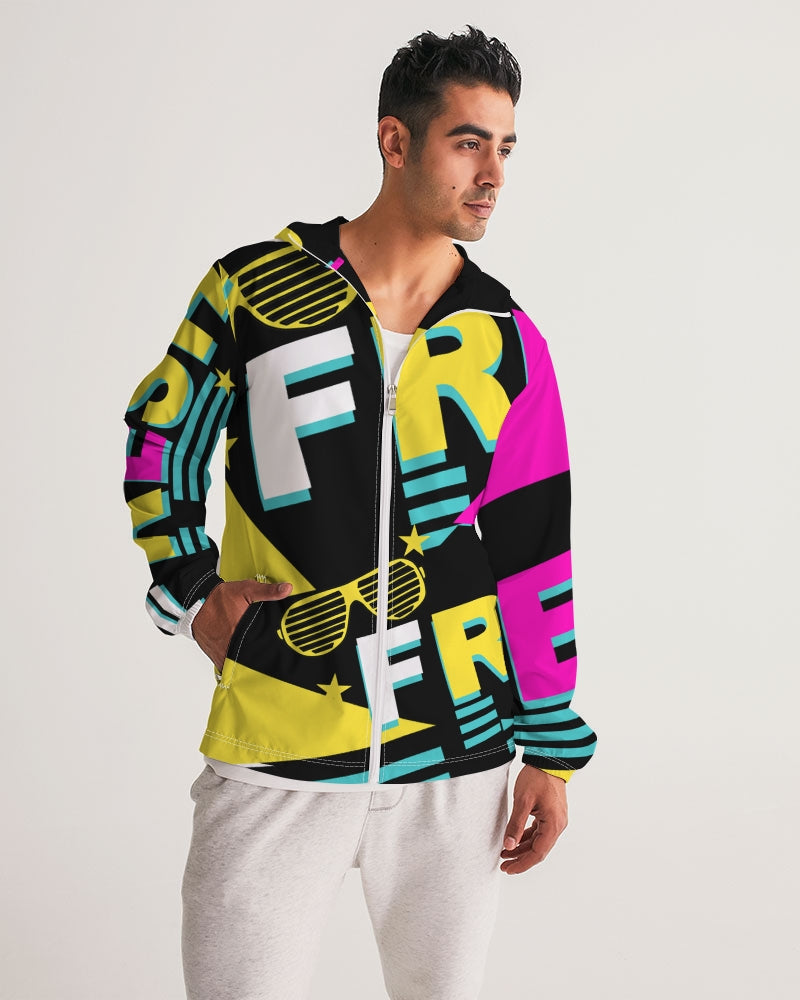 Fresh Dripp Men's All-Over Print Windbreaker