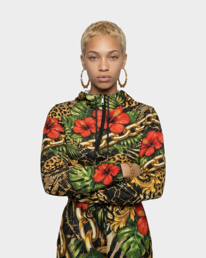 Urban Jungle Women's Cropped Windbreaker