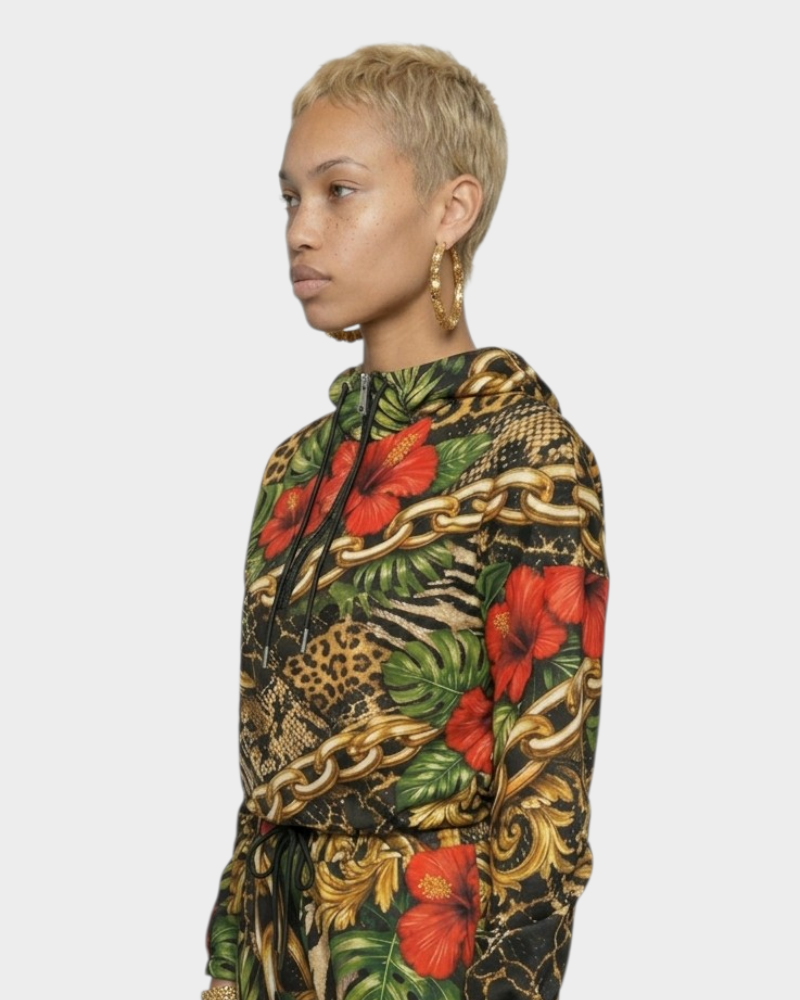 Urban Jungle Women's Cropped Windbreaker
