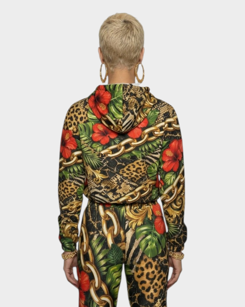 Urban Jungle Women's Cropped Windbreaker