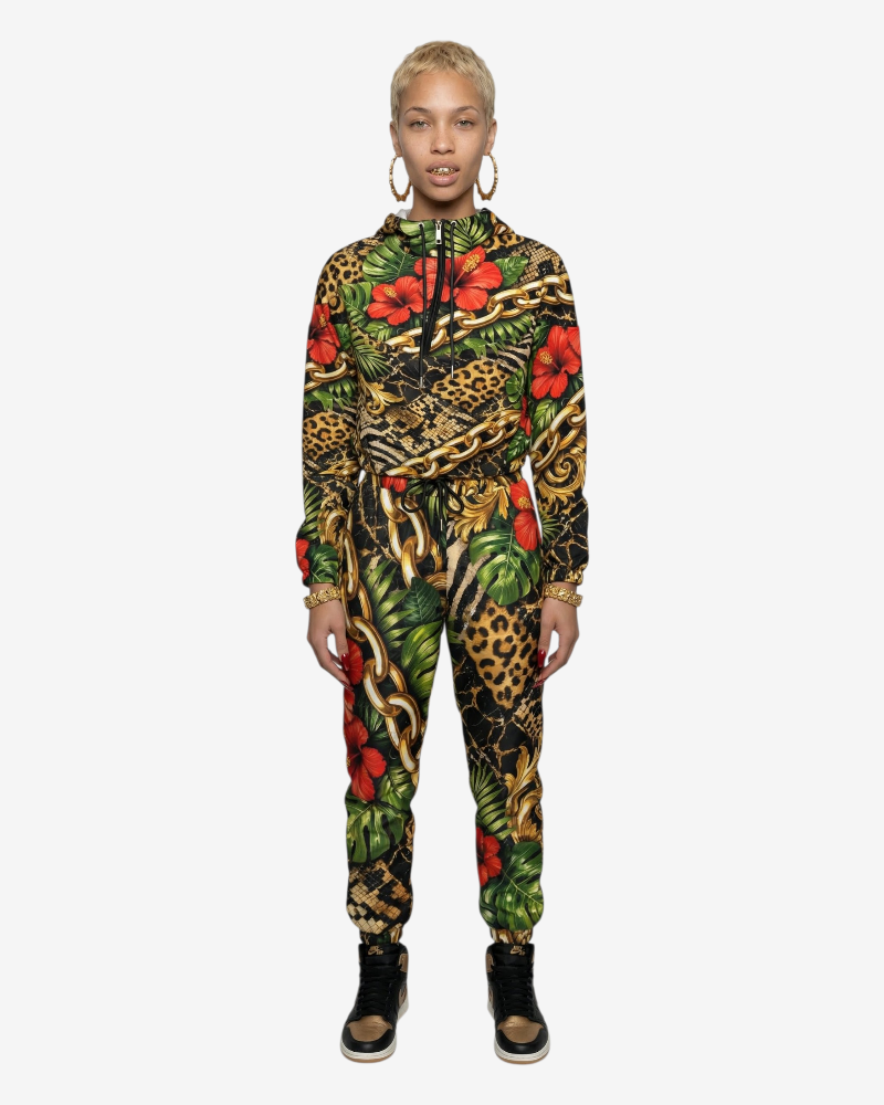 Urban Jungle Women's Cropped Windbreaker