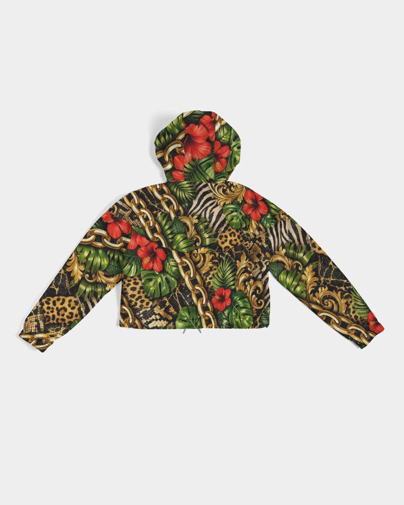 Urban Jungle Women's Cropped Windbreaker