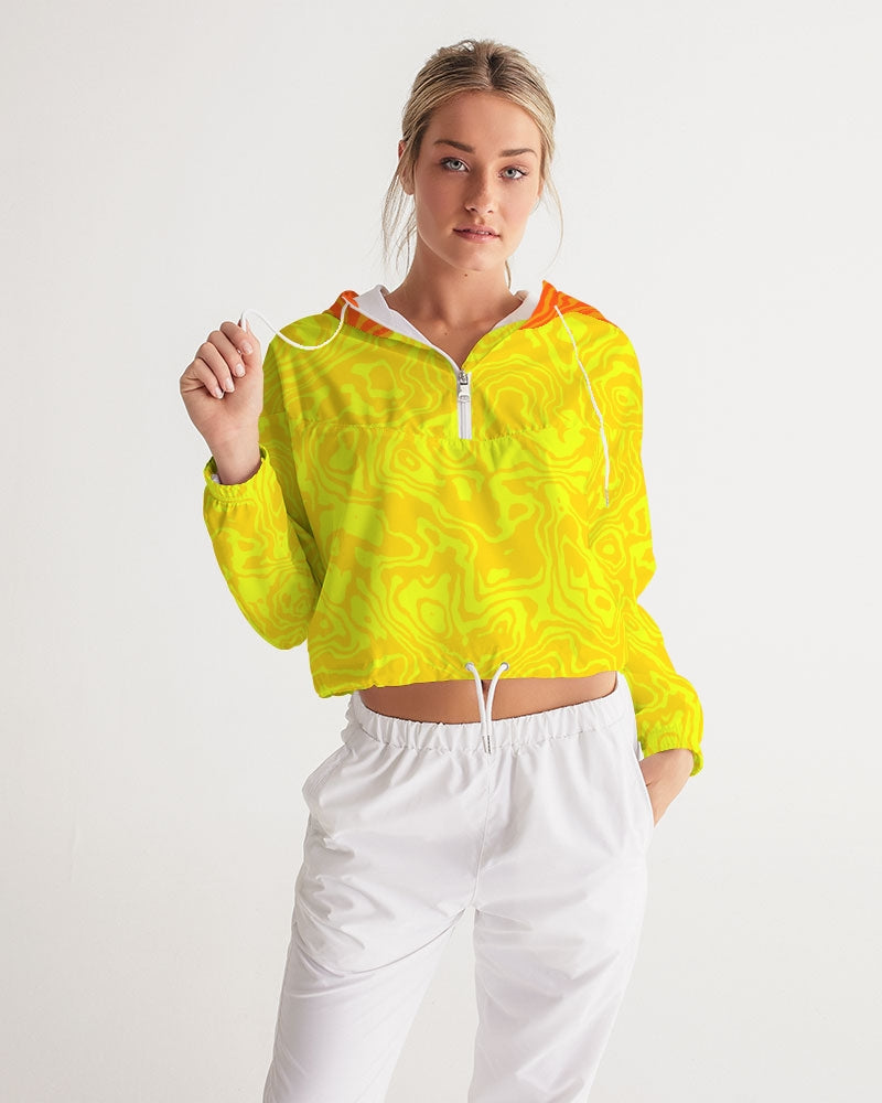 Lemonade Slush Women's Cropped Windbreaker