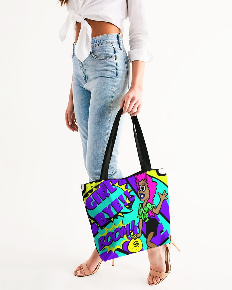 Girl Bye Boom Canvas Zip Tote - The Dripp VIP