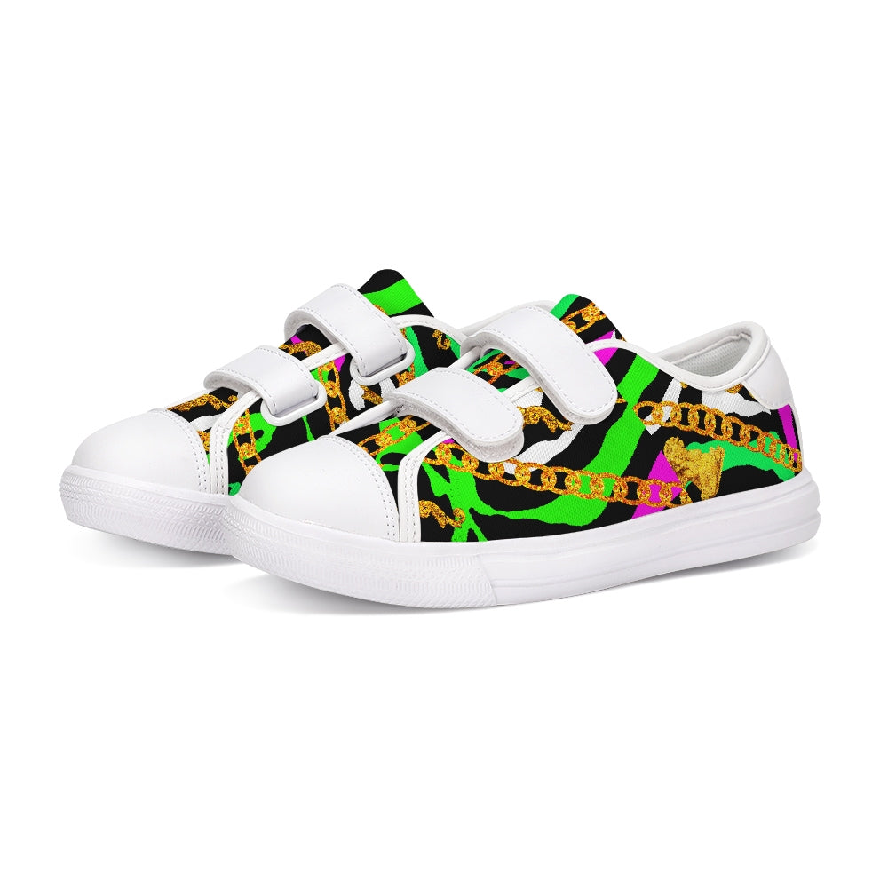 Neon Chain Dripp Kids Velcro Sneaker
