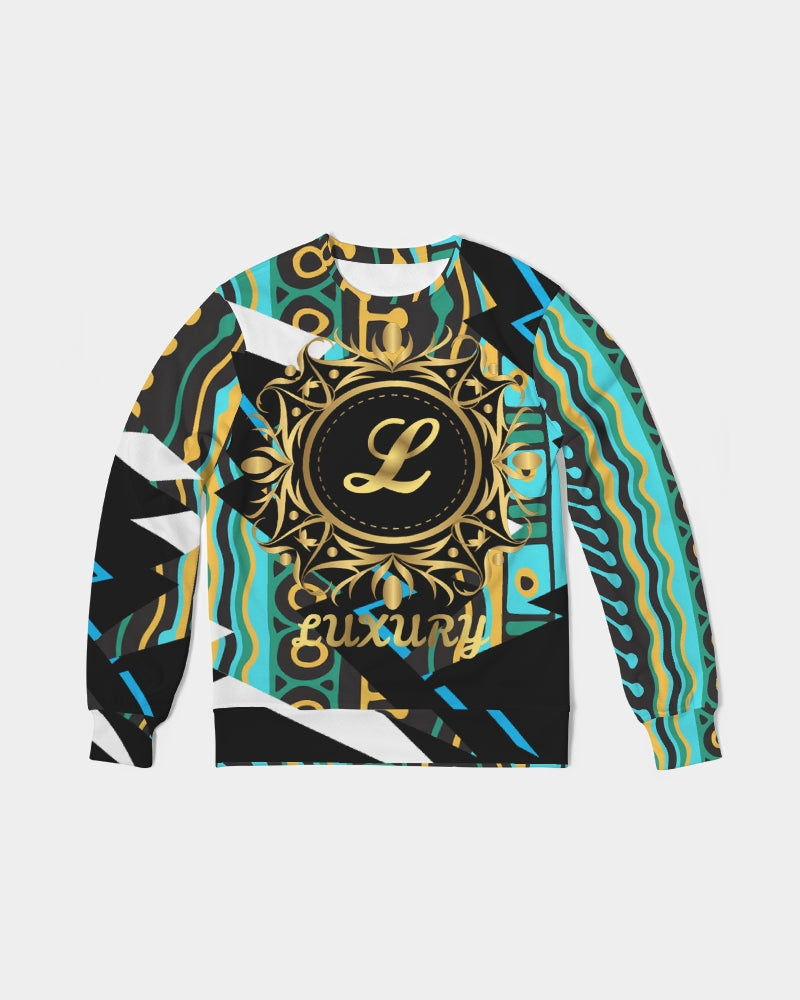 Luxury Collection Men's Classic French Terry Crewneck Pullover