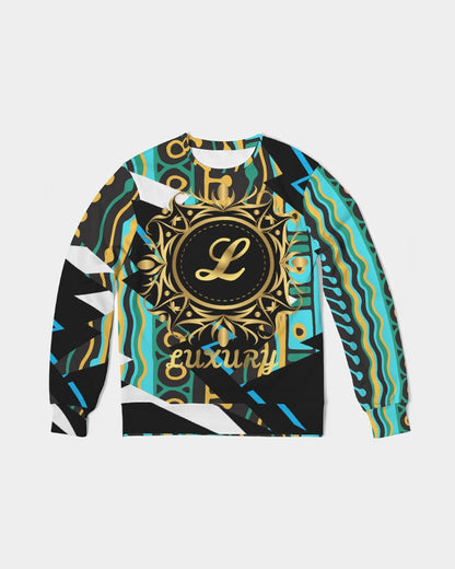 Luxury Collection Men's Classic French Terry Crewneck Pullover