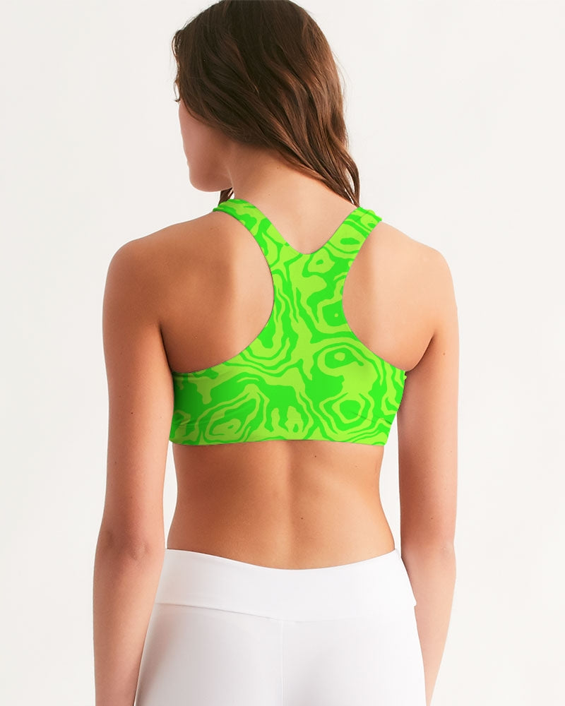 Green Apple Slush Women's Seamless Sports Bra