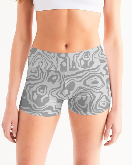 Mystery Slush Women's Mid-Rise Yoga Shorts