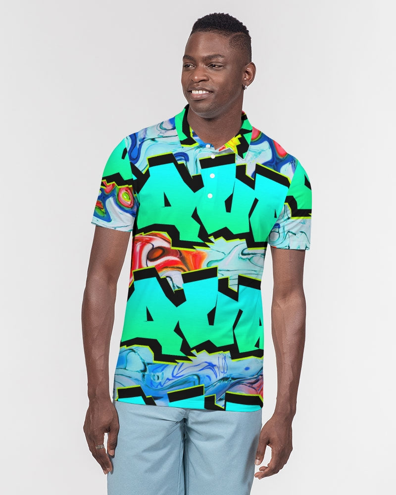 Graffiti Squad Men's Slim Fit Short Sleeve Polo - The Dripp VIP