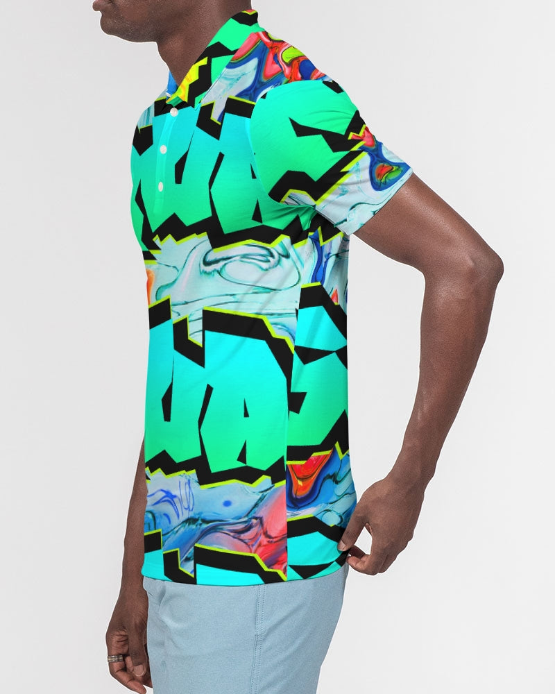 Graffiti Squad Men's Slim Fit Short Sleeve Polo - The Dripp VIP