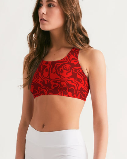 Cherry Slush Women's Seamless Sports Bra