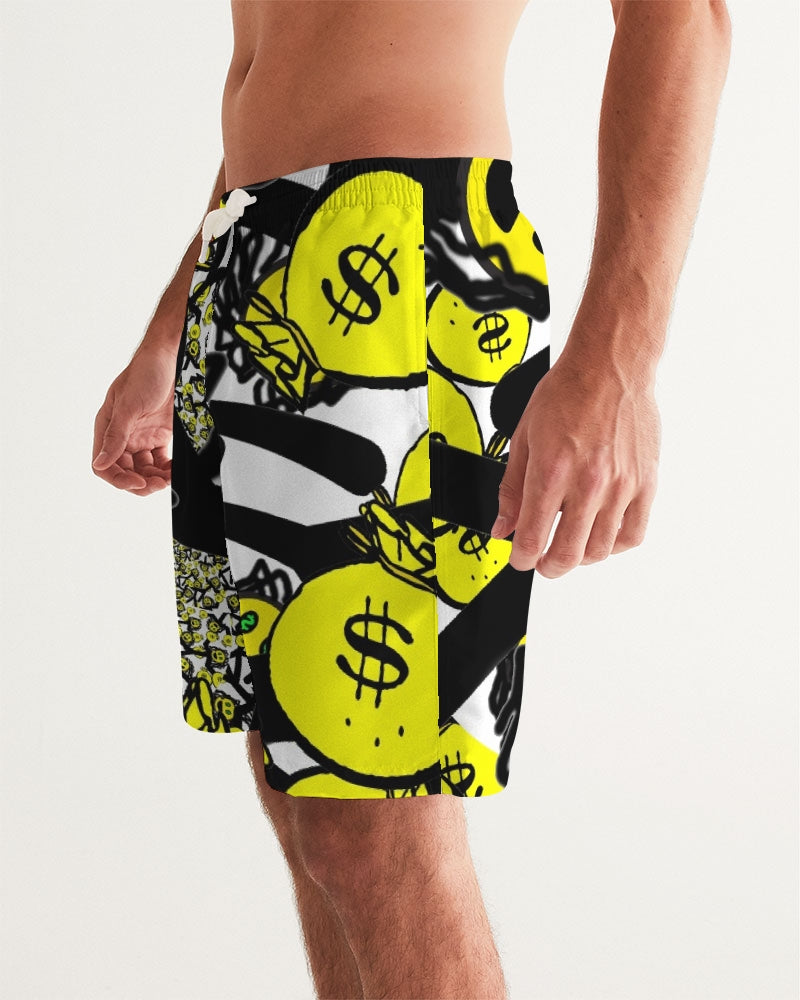 Trap Money Men's Swim Trunk - The Dripp VIP