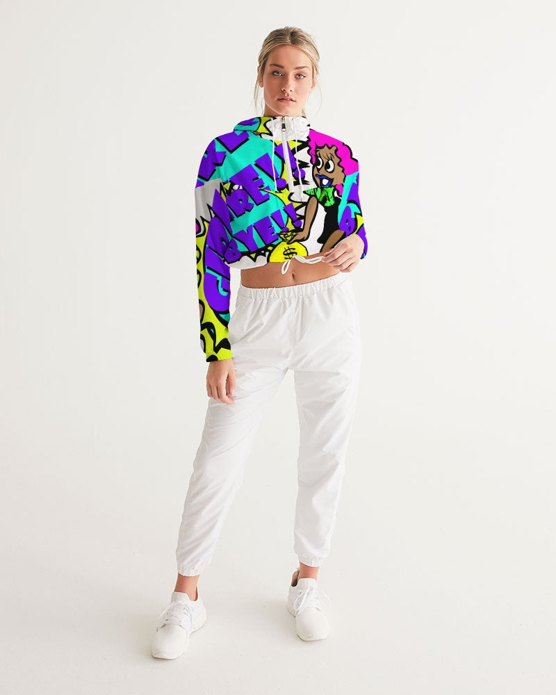 Girl Bye Boom Cropped Windbreaker - The Dripp VIP