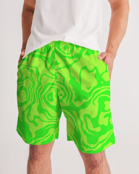 Green Apple Slush Men's Jogger Shorts