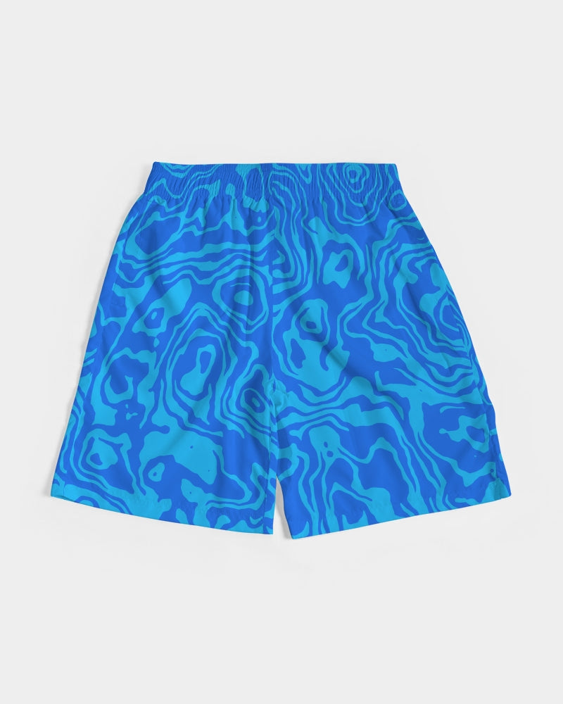Fresh Retro Print Green Men's Jogger Shorts - The Dripp VIP