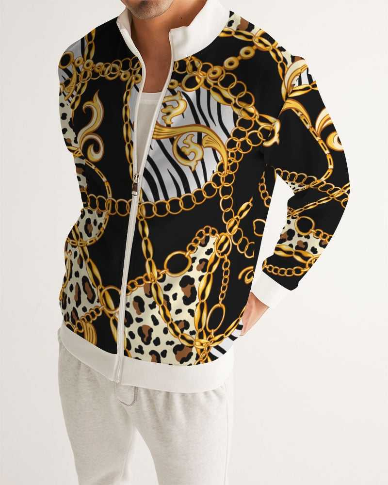 Multi Chain Print Mix Men's Track Jacket