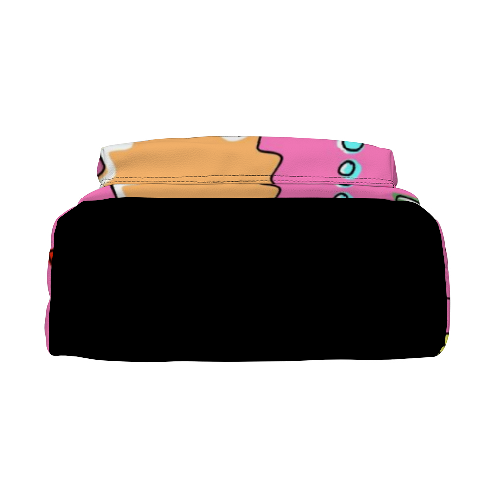 Pink Stay Litt Leather Backpack