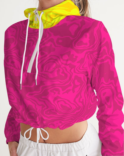 Fruit Punch Slush Cropped Windbreaker