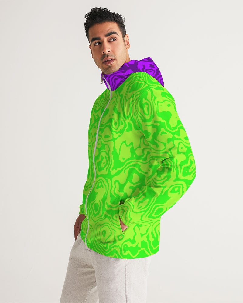Green Apple Slush Men's Windbreaker