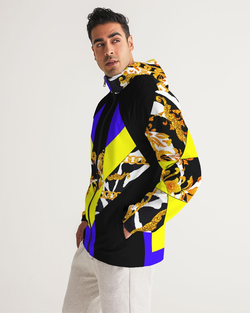 Neon Chain Dripp Men's Windbreaker - The Dripp VIP