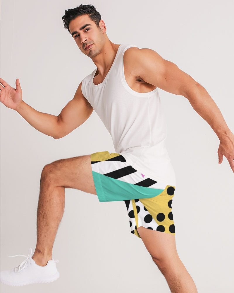 Dope T Men's Retro Splash Jogger Shorts - The Dripp VIP