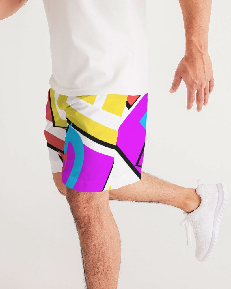 Fresh Dripp Men's Retro Splash Jogger Shorts
