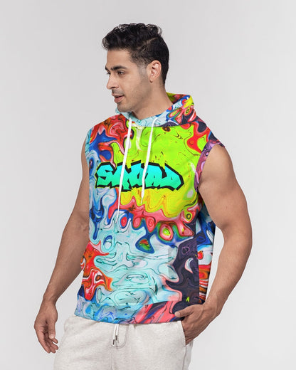 Graffiti Squad Men's Premium Heavyweight Sleeveless Hoodie - The Dripp VIP