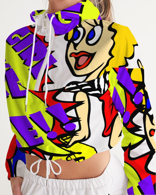 Girl Bye Cropped Windbreaker - The Dripp VIP
