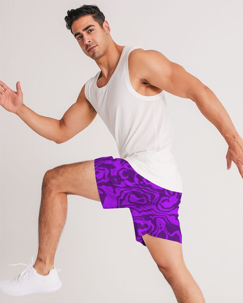 Grape Slush Men's Jogger Shorts