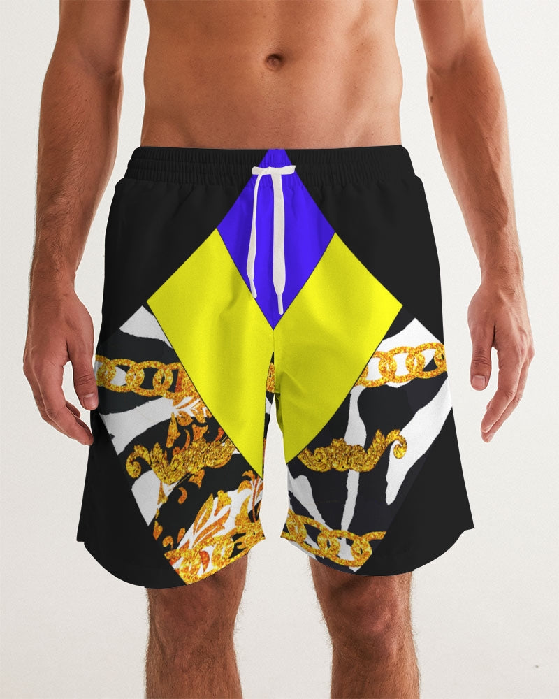 Neon Chain Dripp Men's Swim Trunk