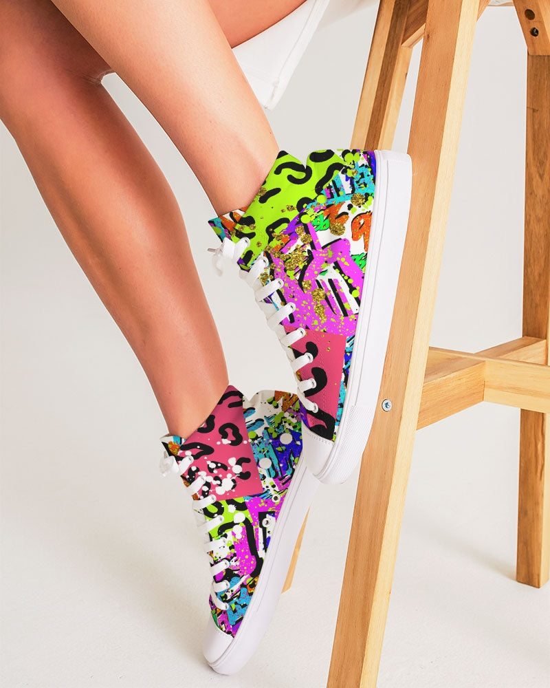 Wett Wett Women's Hightop Canvas Shoe - The Dripp VIP