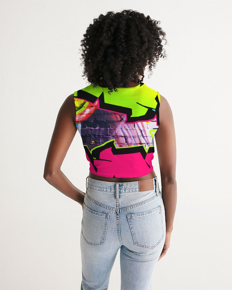 Graffiti Dripp Women's Twist-Front Tank - The Dripp VIP