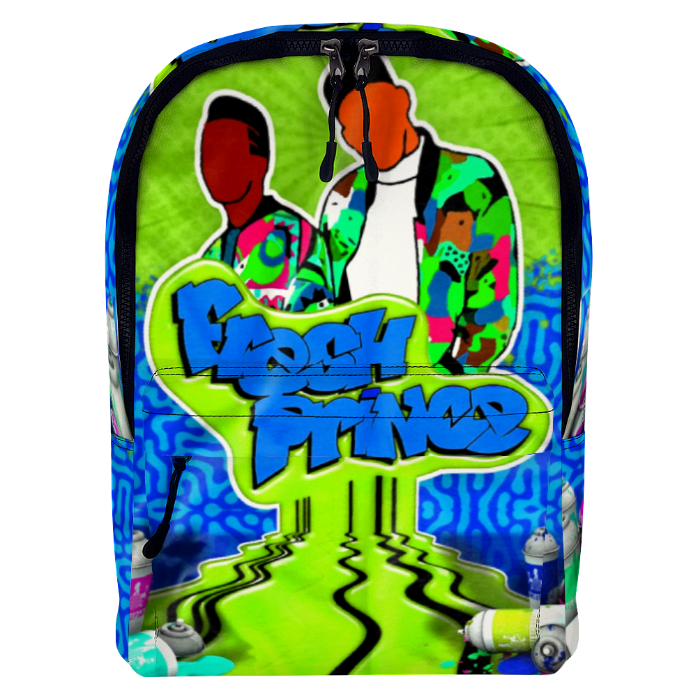 Fresh Prince Blue Graffiti Leather Backpack - The Dripp VIP