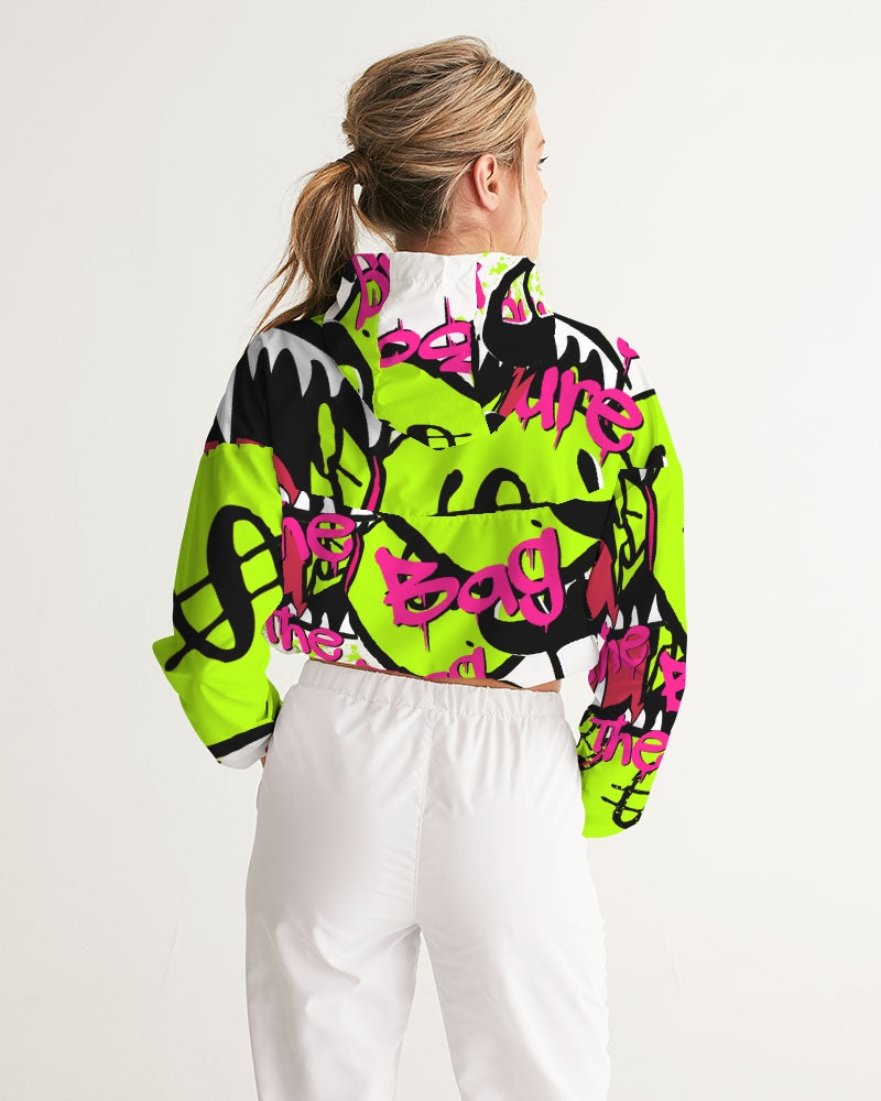 Secure The Bag Cropped Windbreaker - The Dripp VIP