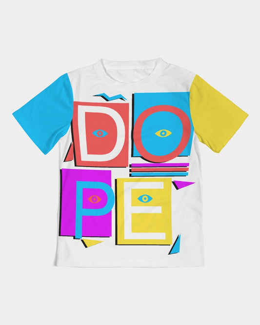 Color Block Retro Splash Kids Tee - The Dripp VIP