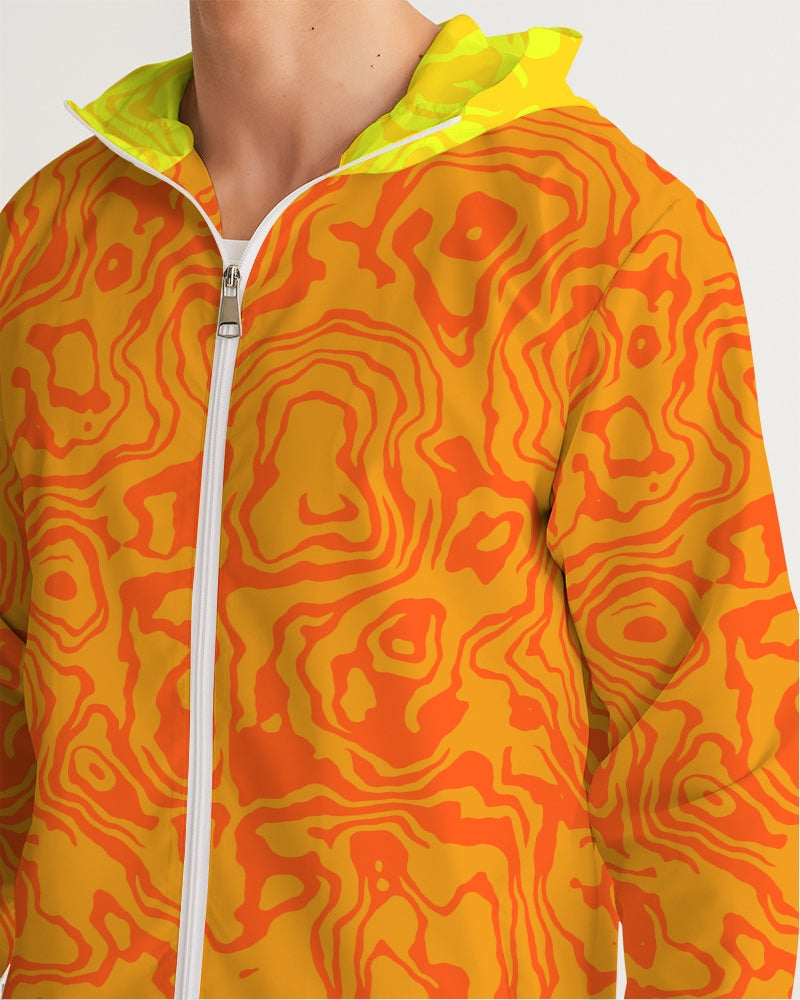 Orange Slush Men's Windbreaker