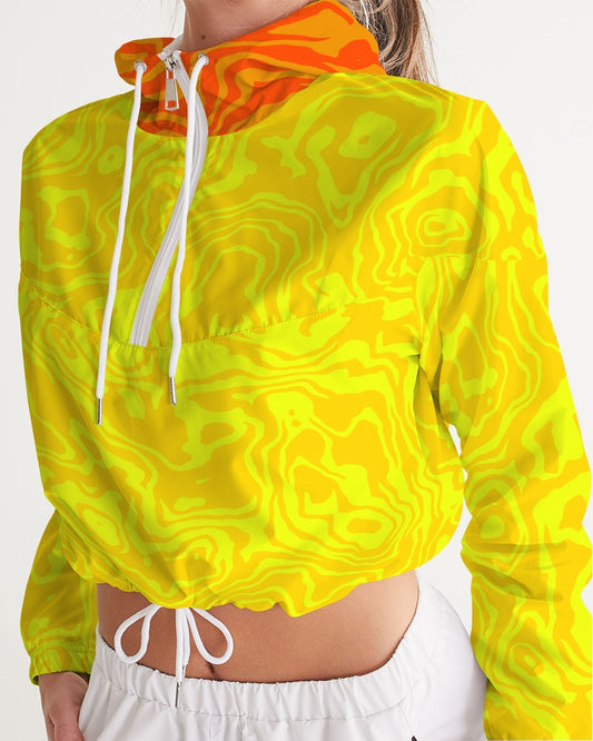 Lemonade Slush Women's Cropped Windbreaker