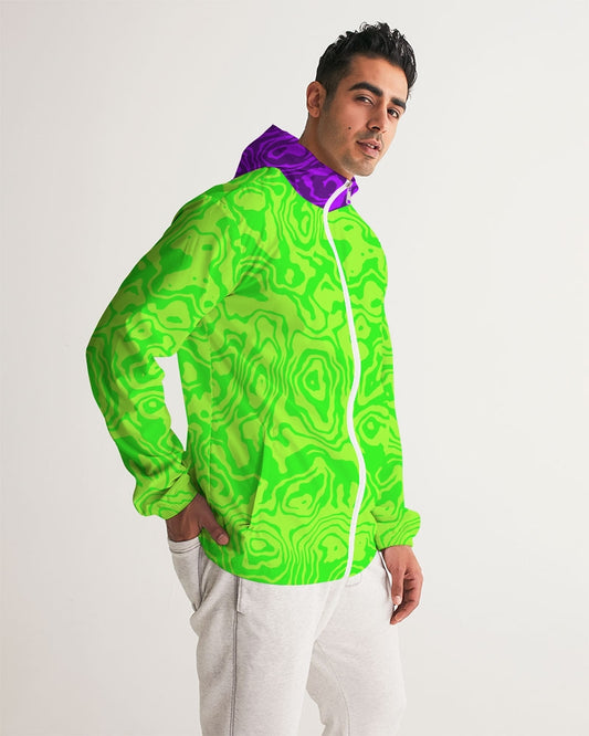 Green Apple Slush Men's Windbreaker