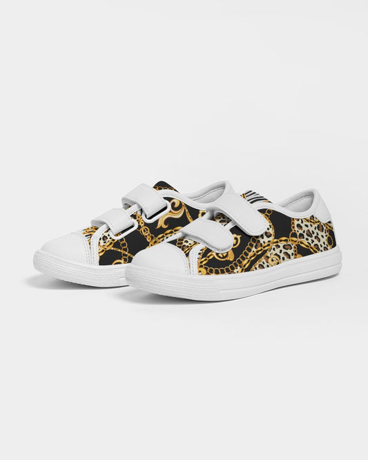 Multi Chain Print Mix Kids Velcro Sneaker