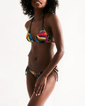 Tropical Dripp Women's Triangle String Bikini